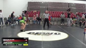75 lbs Round 2 (8 Team) - Braxton Plunk, Beast Mode vs Jaxon Flood, Minions Green (GA)
