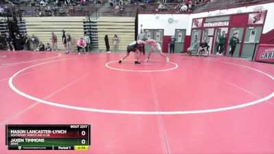 165 lbs Champ. Round 2 - Mason Lancaster-lynch, Southport Wrestling Club vs Jaxen Timmons, DBWC