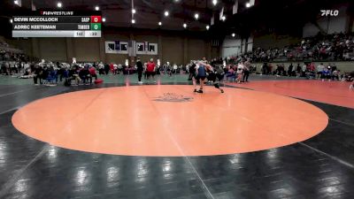 190 lbs Cons. Round 2 - Devin Mccolloch, Sand Springs vs Adrec Keeteman, Timberland