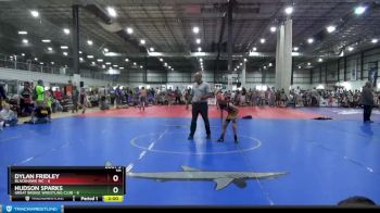55 lbs Placement (4 Team) - Dylan Fridley, BLACKHAWK WC vs Hudson Sparks, GREAT BRIDGE WRESTLING CLUB