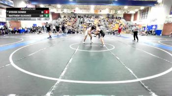 215 lbs 7th Place Match - Steven Gomez, Granite Hills vs Matthew Olivarez, La Mirada