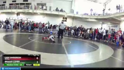 49 lbs Cons. Round 5 - Liam Sanderson, Indiana vs Brogan Combs, Alexandria Wrestling Academy