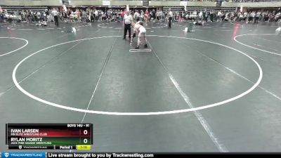 91 lbs Champ. Round 1 - Ivan Larsen, MN Elite Wrestling Club vs Rylan Moritz, Jack Pine Savage Wrestling