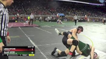 D4-120 lbs Quarterfinal - Jayce Ritchie, Martin HS vs Blake Sayer, Hesperia Community HS