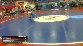 175 lbs Round 1 (16 Team) - Cap Benson, Jefferson vs Emirhan Gocen, Chattahoochee HS