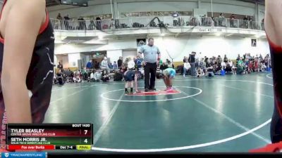 70 lbs Cons. Round 3 - Seth Morris Jr., Solid Tech Wrestling Club vs Tyler Beasley, Center Grove Wrestling Club