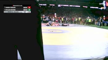 D3-285 lbs Champ. Round 1 - Dylan Boone, Brooklyn Columbia Central vs Owen Perior, Montrose
