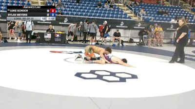 132 lbs Cons. Rd Of 32 - Luke Schoch, California vs Dylan Meyers, Connecticut