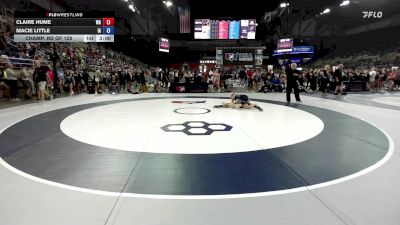 130 lbs Champ. Rd Of 128 - Claire Hume, WA vs Macie Little, IA