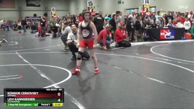85 lbs Cons. Round 3 - Konnor Cersovsky, Emporia vs Levi Kanngiesser, Clearwater