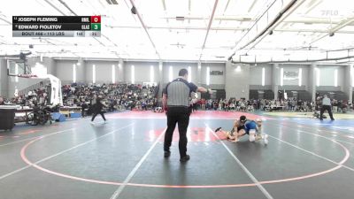 113 lbs Consi Of 4 - Joseph Fleming, New Milford vs Edward Fioletov, Glastonbury