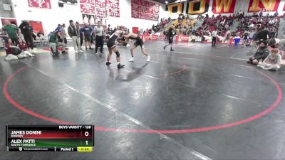 126 lbs Cons. Round 5 - James Donini, Downey vs Alex Patti, South Torrance