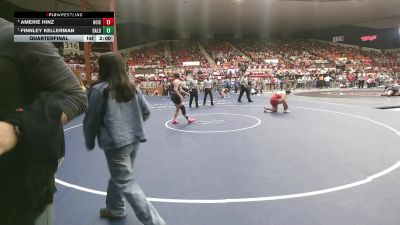 235 lbs Quarterfinal - Finnley Kellerman, Baldwin HS vs Amerie Hinz, Hoisington HS