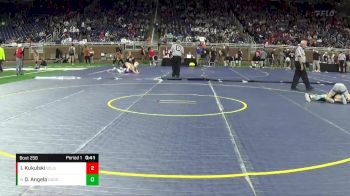 D2-106 lbs Cons. Round 2 - Dylen Angelo, Goodrich HS vs Izaak Kukulski, John Glenn HS (Bay City)