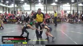 52 lbs Finals (8 Team) - Conner Trickel, Olympia vs David Leon, Untouchables White