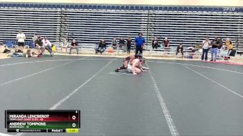 130 lbs Semis & 1st Wrestleback (8 Team) - Miranda Lencrerot, Terps East Coast Elite vs Andrew Tompkins, Riverheads