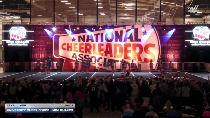 University Cheer Force - Mini Quakes [2026 L1 Mini Day 1] 2026 NCA ...