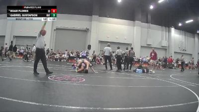 110 lbs Cons. Semi - Gabriel Gustafson, Top Rank vs Noah Flores, Blackman Wrestling Club