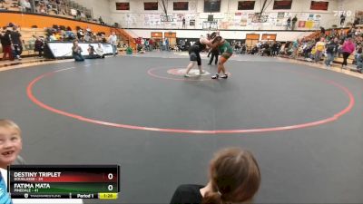 235 lbs Semifinal - Fatima Mata, Pinedale vs Destiny Triplet, DouglasSD