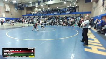 190lbs Semifinal - Mia Cienega, Everett (Girls) vs Avery Vega Padilla, Camas (Girls)