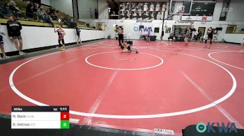 80 lbs Semifinal - Noah Back, R.A.W. vs Bryson Gelinas, Grove Takedown Club