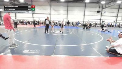 90 lbs Rr Rnd 2 - Noah Shultz, TDWC Maniacs Blue - MS vs Caleb Swain, 84 Athletes - MS