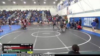 121 lbs Quarterfinal - Nautica Rodriguez, Big Dog Ranch vs Zoe Lopez, Charter Oak Youth Wrestling