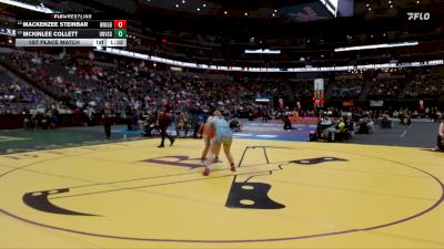 G190-4A 1st Place Match - Mackenzee Steinbar, Wiggins School District Girls vs McKinlee Collett, University Schools Girls