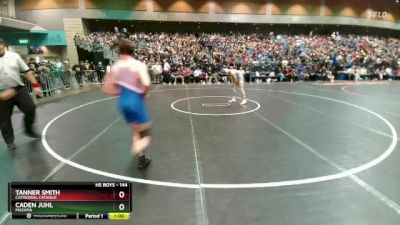 144 lbs Prelim - Tanner Smith, Cathedral Catholic vs Caden Juhl, Mazama