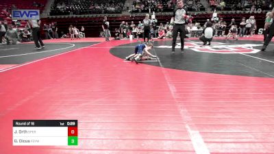 35 lbs Round Of 16 - Jude Orth, Sperry Wrestling Club vs Gabe Dicus, Fort Gibson Youth Wrestling