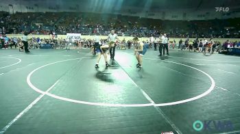 100 lbs 3rd Place - Bryston Bizzell, Smith Wrestling Academy vs Paisley Marsh, Noble Takedown Club