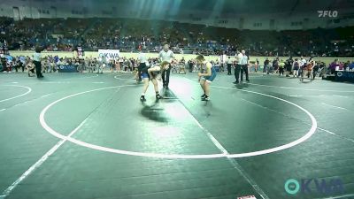 100 lbs 3rd Place - Bryston Bizzell, Smith Wrestling Academy vs Paisley Marsh, Noble Takedown Club