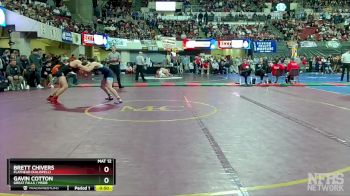 AA - 145 lbs Cons. Round 3 - Gavin Cotton, Great Falls / MSDB vs Brett Chivers, Flathead (Kalispell)