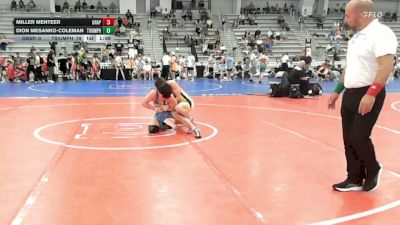138 lbs Rr Rnd 1 - Miller Menteer, Grapplers Garage - HSB vs Dion Mesanko-Coleman, Triumph Blue - HSB