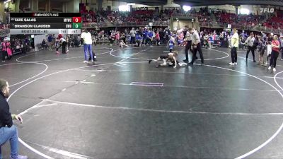 60 lbs Champ. Round 1 - Branson Clausen, Conestoga Wrestling Club vs Tate Salas, McCook Youth Wrestling Club