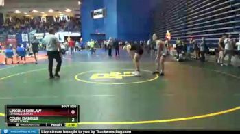 160 lbs Cons. Round 2 - Lincoln Shulaw, St Francis DeSales vs Colby Isabelle, The HIll School