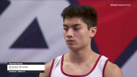 Brandon Briones - Pommel Horse, Stanford Univ - 2021 US Championships Senior Competition International Broadcast