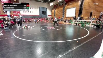 100 lbs Champ. Round 1 - Allie Bowles, Kelly Walsh vs Hadlee Messerly, Star Valley