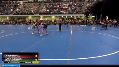 130 lbs Semifinal - Caden Wevley, WCA (West Central Area) vs Jace Klendworth, Immortal Athletics WC