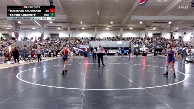 Girls 100 lbs Champ. Round 1 - Mackenzie Shoemaker, Jefferson Co. High School vs Easton Dadiomoff, Montgomery Central High School