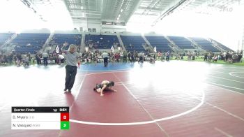 50 lbs Quarterfinal - Gabriel D. Myers, LV Bear Wrestling Club vs Nathaniel Vasquez, Powerline Fundamentals Wrestling