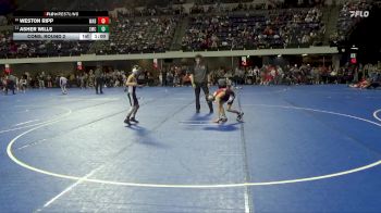 70 lbs Cons. Round 2 - Asher Wills, Zumbrota Mazeppa Cougars vs Weston Ripp, Wabasha-Kellogg-Alma-Pepin