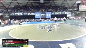 3A 113 lbs Cons. Round 3 - Aven Andersen, Stanwood vs James Stager, Prairie