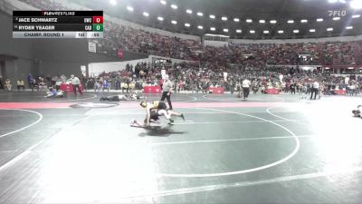 110 lbs Champ. Round 1 - Ryder Yeager, Cadott vs Jace Schwartz, Oregon Wrestling Club
