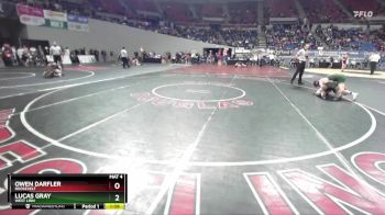 6A-165 lbs Champ. Round 2 - Owen Darfler, Roosevelt vs Lucas Gray, West Linn