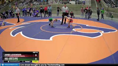 53 lbs Cons. Round 5 - Neo Greyling, Sweet Home Mat Club vs James Lockwood, Klamath Basin Warriors Wrestli