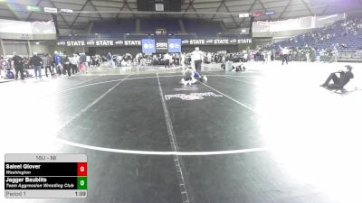 88 lbs Champ. Round 3 - Saleel Glover, Washington vs Jagger Baublits, Team Aggression Wrestling Club