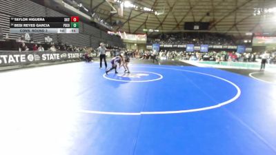 Girls 4A 140 lbs Cons. Round 3 - Taylor Higuera, South Kitsap (Girls) vs Besi Reyes Garcia, Pasco (Girls)
