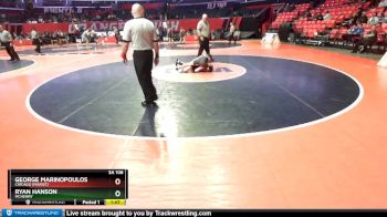 3A 106 lbs Champ. Round 1 - George Marinopoulos, Chicago (Marist) vs Ryan Hanson, McHenry