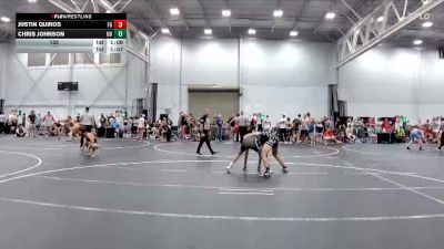 132 lbs Round 1 (4 Team) - Chris Johnson, Upstate Uprising vs Justin Quiros, Frost Gang